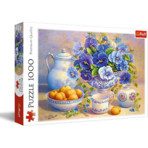 Trefl Puzzles -"1000" - Blue bouquet/DDFA
