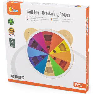Viga WOODEN WALL TOY - OVERLAYING COLOURS