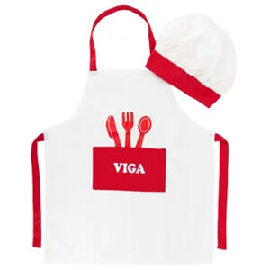 Viga - Little Chef Uniform & Hat Dress Up Set