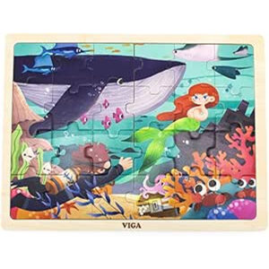 Viga Sea Secret Wooden Jigsaw Puzzle 24-Pieces