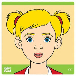 Edu Fun - Know Your Face Puzzle - Girl