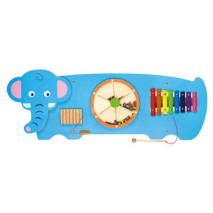 Viga - Wooden Elephant Wall Toy - Blue