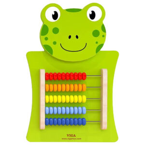 Viga - Animal Wall Toy Panels - Frog Abacus