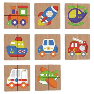 Viga - Shape Block Puzzle - Vehicles
