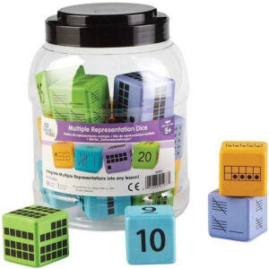 hand2mind Learning Resources Numbers Dice (Set of 16)