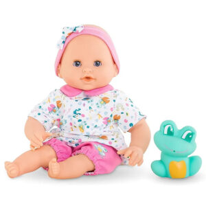 Corolle - Bebe Bath Oceane Baby Doll w/ Rubber Frog Toy - 30cm