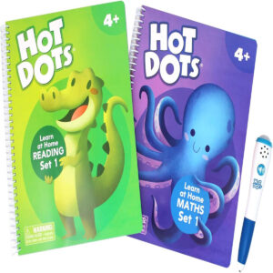 Learning Resources ESP2445-UK HOT DOTS Learn at Home Reading & Maths Set 1, Multi