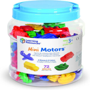 Learning Resources Mini Motors Counting And Sorting Set, Piece Of 72