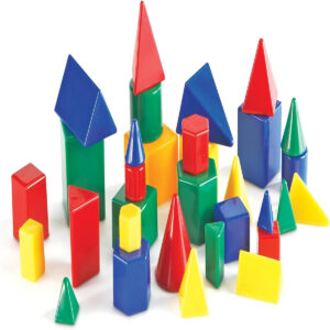 Learning Resources Mini Relational GeoSolids - 32 pieces