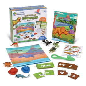 Learning Resources Skill Builders! Dinosaur Activity Set,22 Pieces, Ages 4+, Preschool Learning Activities, Preschool Science, Preschool Activity Book,Dinosaur Toys, Dino Toys, Jurassic Toys