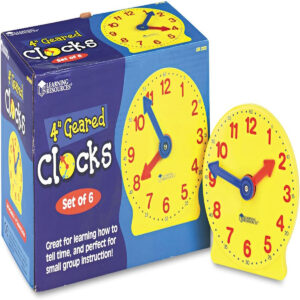 Learning Resources 10cm Geared Mini-Clocks