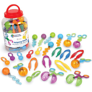 Learning Resources Helping Hands Fine Motor Tools Classroom Set - 24 Pieces Ages 3+ Preschool Learning Activities, Teacher and Classroom Must Haves, Teacher Resources for Classroom
