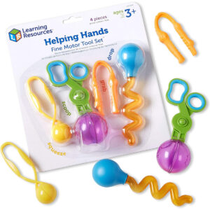 Learning Resources Helping Hands Fine Motor Tool Set Toy and Sensory Games Ages 3+ Multi-color 4 Items