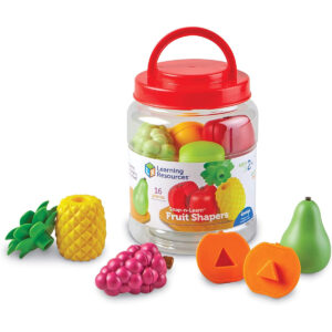 Learning Resources LER6715 SNAP-N-Learn Fruit Shapers, Multicolor