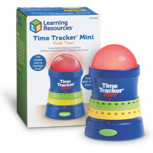 Learning Resources Time Tracker Mini Visual Timer, Auditory and Visual Cue, Ages 3+
