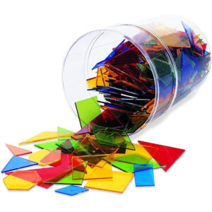 Learning Resources Power Polygons, Early Geometry Skills, Polygon Shapes, Fraction Overlay, 450 Pieces, Ages 5+