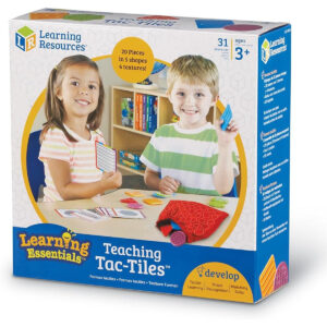 Learning Resources Teaching Tac-Tiles, Hands-on Learning, Set of 20 Pieces, Ages 3+