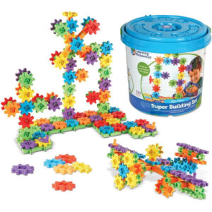 Learning Resources Gears! Gears! Gears! Super Building Toy Set, Stem Toys, Construction Toys, Gears For Kids, 150 Pieces, Ages 3+