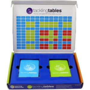 Learning Resources LSP1212-UK Tacklingtables Student Game Success Home Or in The Classroom, Set Contains Times Tables Chart 78 Graded Cards and Guide, Multicoloured