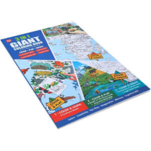 Unikplay 3 in 1 Giant Coloring Book