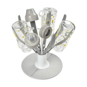 Beaba - Flower Foldable Draining bottle Rack - Grey