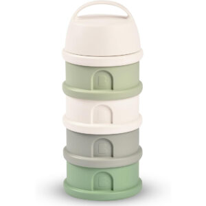 Beaba - 4 Compartments Formula Milk Container - White/Green