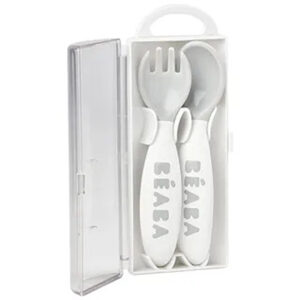 Beaba - Training Fork And Spoon 2nd Age - Light Mist