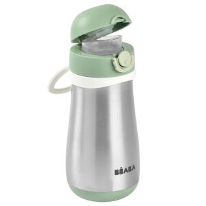 Beaba - Stainless Steel Bottle w/ Handle - Sage - 350ml