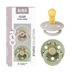 Bibs - Pacifier Studio Bumblebee Latex Size 1 Mushroom - 2pcs
