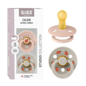 Bibs - Pacifier Studio Ladybug Latex Size 2 Blush - 2pcs