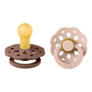 Bibs - Boheme S1 Pacifiers - Pack of 2 - Woodchuck/Blush