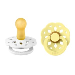 Bibs - Boheme S2 Pacifiers - Pack of 2 - White/Sunshine