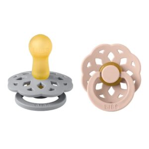 Bibs - Boheme S2 Pacifiers - 6M+ - Pack of 2 - Ivory/Sage