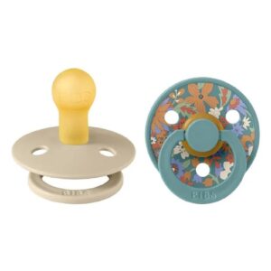 Bibs - Liberty June Blossom Colour Pacifier - Size 2 - Vanilla Hush Mix - 2 Pcs