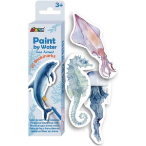 Avenir - Paint by Water - Bookmarks - Sea Animal Multicolour | Paint by Water Art lets little ones discover easy, fun painting - with no mess! | Ages 3+