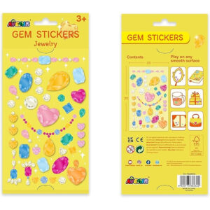 Avenir - Gem Stickers - Jewellery | Self Adhesive Rhinestones Stickers Craft Jewels Stick On Gems for Arts & Crafts Projects - Assorted Shapes, Sizes and Colors | Ages 3+