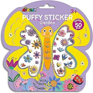 Avenir - Puffy Sticker Garden Multicolor | activity for kids | Perfect work of art to keep for room decoration or to give as a gift | ages 3+