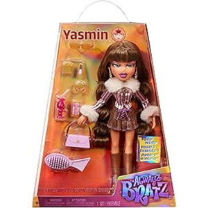 Bratz - Yasmin Fashion Doll with 10 Accessories - Multicolour | Signature Yasmin Style | Removable Outfit | C Collectible Packaging | Ages 6 + up