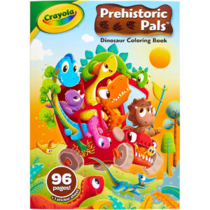 Crayola Dinosaur Coloring Book, 96 Coloring Pages, Ages 3, 4, 5, 6
