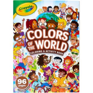 CRAYOLA 96-Page Coloring Book, Colors of the World