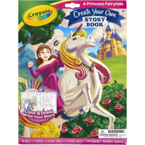 Crayola Book Making Kit for Kids, Fairytale Storybook, DIY Kits for Girls & Boys, Ages 6, 7, 8, 9