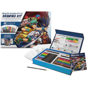 Crayola, Learn to Draw Your Own Manga Drawing Kit with 45 Pieces, Creative Activity and Gift for Kids, Ages 8 and up, 04-2938