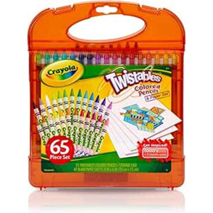 Crayola - Twistables® Colored Pencils & Paper | Assorted Coloring Crayons for Children Stationery Elements, Coloring Pencils Set | 65 Pcs