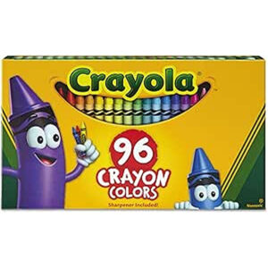 CRAYOLA Crayons, 96 Count, Multicolour, 52-0096, kkk