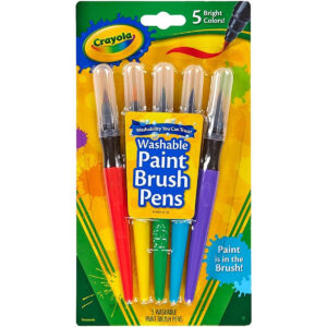 Crayola Washable Paint BrUSh Pens, Multi-Colour, Cy54-6201