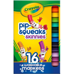 Crayola Washable Pip-Squeaks Skinnies Markers Pack of 16