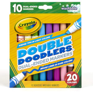 Crayola Washable Double Doodlers, Multi-Colour, Cy58-8310, 10 Pieces