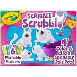 Crayola Scribble Scrubbie Pets Tub Set 2.0, Toys for Girls & Boys, Gift for Kids, Ages 3, 4, 5, 6, Multi