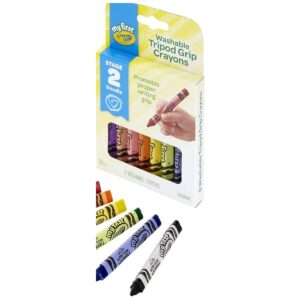 CRAYOLA Crayons Tripod Grip 8/PKG, Assorted, One Size