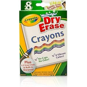 CRAYOLA DRY ERASE WASH CRYN 8CT (24)